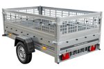 Charger l'image dans la galerie, Unitrailer GARDEN TRAILER 230 KIPP (NEW) remorque voiture avec roue jockey et côtés grillagés