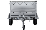 Charger l'image dans la galerie, Remorque neuve 200x106 avec bâche plate, rehausses de ridelles et roue jockey - Garden Trailer 200 KIPP