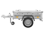 Charger l'image dans la galerie, Remorque simple essieu 750 kg PTAC 150x106 Garden Trailer 150 KIPP avec capot aluminium

