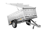 Charger l'image dans la galerie, Remorque un essieu 230x125 UNITRAILER GARDEN 230 KIPP avec côtés BIS et couverture en aluminium
