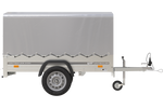 Charger l'image dans la galerie, Remorque 750 kg 200 x 125 avec bâche haute et arceau Garden Trailer 201 KIPP
