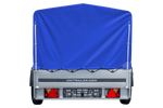 Charger l'image dans la galerie, Remorque routière avec bâche haute bleue, arceau H-800 et roue jockey 230x125 Garden Trailer 230 KIPP
