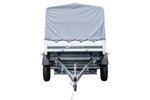 Charger l'image dans la galerie, Remorque routière avec bâche haute, arceau H-800 et roue jockey 230x125 Garden Trailer 230 KIPP
